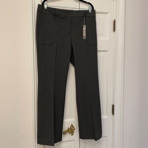 LOFT Dark Gray Boot Cut Dress Pants